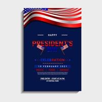 Presidents Day Template Design vektor