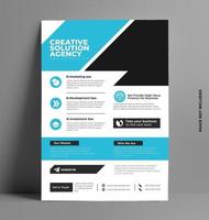 Business Cover A4 Flyer Vorlage. vektor