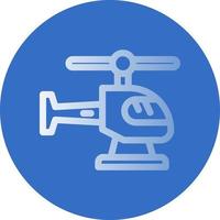 Hubschrauber-Vektor-Icon-Design vektor