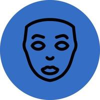 ansiktsbehandling plast kirurgi vektor ikon design