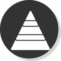 Pyramidenvektor-Icon-Design vektor