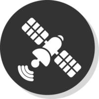 Satelliten-Vektor-Icon-Design vektor