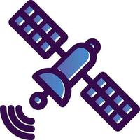 Satelliten-Vektor-Icon-Design vektor