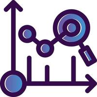 Predictive Analytics-Vektor-Icon-Design vektor