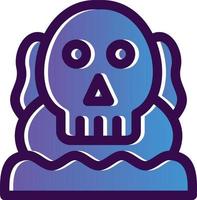 Totenkopf-Insel-Vektor-Icon-Design vektor