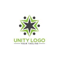Versicherung, Einheit und Sicherheit Logo Vektor Design Illustration