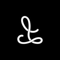 Brief d einfach Band Kurven Design Logo Vektor