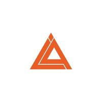 abstrakt Brief la Dreieck Linie geometrisch Design Logo Vektor