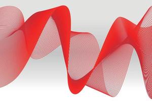 abstrakt röd ljus rader på vit bakgrund. abstrakt Vinka bakgrund för dator tapet och landning sida. vektor