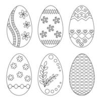 Ostern Eier, Färbung Buch. vektor