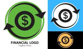 Investition Logo Vektor Design Illustration. minimalistisch Stil