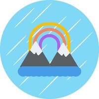 Regenbogen Landschaft Vektor Symbol Design