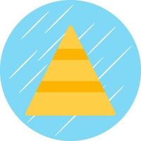 Pyramidenvektor-Icon-Design vektor