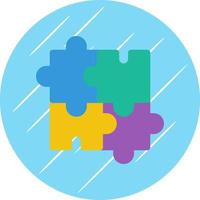 Puzzle-Vektor-Icon-Design vektor