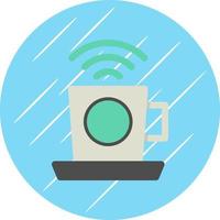 Café-WLAN-Vektor-Icon-Design vektor