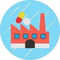 Medizin Fabrik Vektor Icon Design