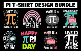 pi dag t skjorta design uppsättning, bäst pi dag skjorta bunt, pi dag vektor grafik, matematik t skjorta design