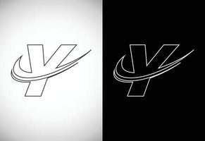 Initiale Brief y mit ein rauschen Linie Kunst Stil Logo. modern Vektor Logo zum Geschäft und Unternehmen Identität.