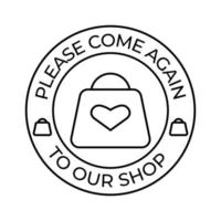 danken Sie zum Ihre bestellen Abzeichen, Siegel, Schild, Etikette zum Einzelhandel, klein Geschäft Briefmarke, Aufkleber, danken Kunden zum Kauf Produkte Slogan Vektor Illustration