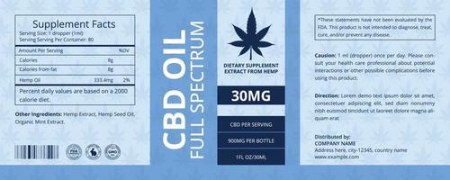 cbd Etikette Design Vorlage, cbd Tropfer Flasche Öl, Hanf Öl Etikette Vorlage, Produkt Verpackung Design, Extrakt von Hanf vektor