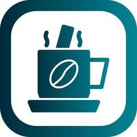 Kaffee mischen Vektor-Icon-Design vektor