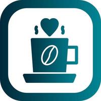 bestes Kaffee-Vektor-Icon-Design vektor