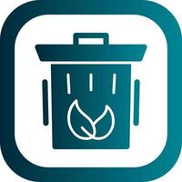 Öko Müll Behälter Vektor Symbol Design