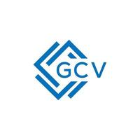 gcv brev logotyp design på vit bakgrund. gcv kreativ cirkel brev logotyp begrepp. gcv brev design. vektor