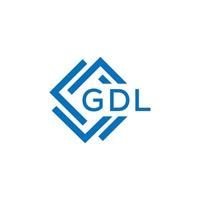 gdl brev logotyp design på vit bakgrund. gdl kreativ cirkel brev logotyp begrepp. gdl brev design. vektor