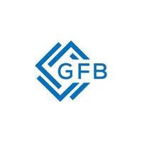 gfb Brief Logo Design auf Weiß Hintergrund. gfb kreativ Kreis Brief Logo Konzept. gfb Brief Design. vektor