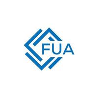 fua brev logotyp design på vit bakgrund. fua kreativ cirkel brev logotyp begrepp. fua brev design. vektor