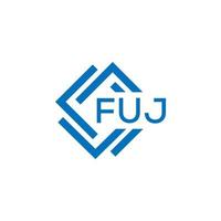Fuji Brief Logo Design auf Weiß Hintergrund. Fuji kreativ Kreis Brief Logo Konzept. Fuji Brief Design. vektor
