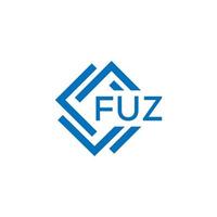 fuz Brief Logo Design auf Weiß Hintergrund. fuz kreativ Kreis Brief Logo Konzept. fuz Brief Design. vektor