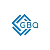 gbq Brief Logo Design auf Weiß Hintergrund. gbq kreativ Kreis Brief Logo Konzept. gbq Brief Design. vektor