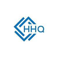hhq Brief Logo Design auf Weiß Hintergrund. hhq kreativ Kreis Brief Logo Konzept. hhq Brief Design. vektor