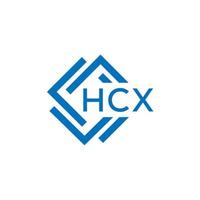 hcx kreativ Kreis Brief Logo Konzept. hcx Brief design.hcx Brief Logo Design auf Weiß Hintergrund. hcx kreativ Kreis Brief Logo Konzept. hcx Brief Design. vektor