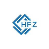 hfz Brief Logo Design auf Weiß Hintergrund. hfz kreativ Kreis Brief Logo Konzept. hfz Brief Design. vektor