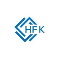 hfk Brief design.hfk Brief Logo Design auf Weiß Hintergrund. hfk kreativ Kreis Brief Logo Konzept. hfk Brief Design. vektor