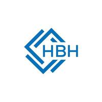 hbh Brief Logo Design auf Weiß Hintergrund. hbh kreativ Kreis Brief Logo Konzept. hbh Brief Design. vektor