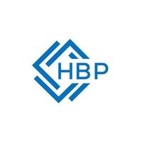 hbp Brief Logo Design auf Weiß Hintergrund. hbp kreativ Kreis Brief Logo Konzept. hbp Brief Design. vektor