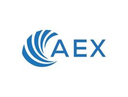 aex abstrakt företag tillväxt logotyp design på whi vektor