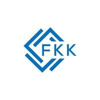 fkk brev logotyp design på vit bakgrund. fkk kreativ cirkel brev logotyp begrepp. fkk brev design. vektor