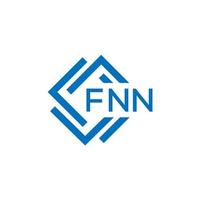 fnn Brief Logo Design auf Weiß Hintergrund. fnn kreativ Kreis Brief Logo Konzept. fnn Brief Design. vektor