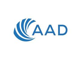 aad abstrakt Geschäft Wachstum Logo Design auf Weiß Hintergrund. aad kreativ Initialen Brief Logo Konzept. vektor