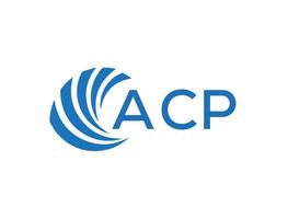 acp abstrakt Geschäft Wachstum Logo Design auf Weiß Hintergrund. acp kreativ Initialen Brief Logo Konzept. vektor