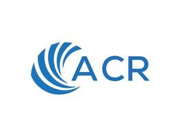 acr abstrakt företag tillväxt logotyp design på vit bakgrund. acr kreativ initialer brev logotyp begrepp. vektor