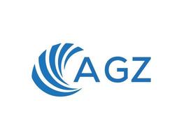 agz abstrakt företag tillväxt logotyp design på vit bakgrund. agz kreativ initialer brev logotyp begrepp. vektor