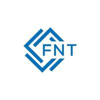 fnt brev logotyp design på vit bakgrund. fnt kreativ cirkel brev logotyp begrepp. fnt brev design. vektor