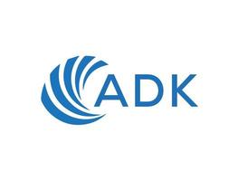 adk kreativ initialer brev logotyp concept.adk abstrakt företag tillväxt logotyp design på vit bakgrund. adk kreativ initialer brev logotyp concept.adk abstrakt företag tillväxt logotyp design på whi vektor