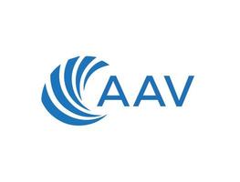 aav kreativ Initialen Brief Logo Konzept.aav abstrakt Geschäft Wachstum Logo Design auf Weiß Hintergrund. aav kreativ Initialen Brief Logo Konzept. vektor